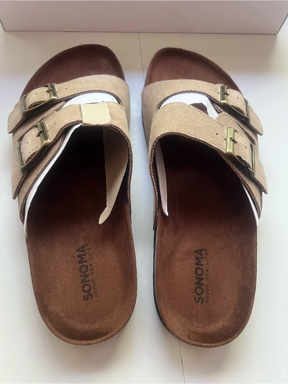 Sonoma Goods For Life® Raymond 02 Men's Slide Sandals Color:Taupe Size: 11M